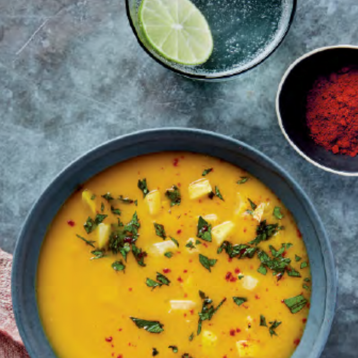 Turkish Roasted Pumpkin and Red Lentil Soup