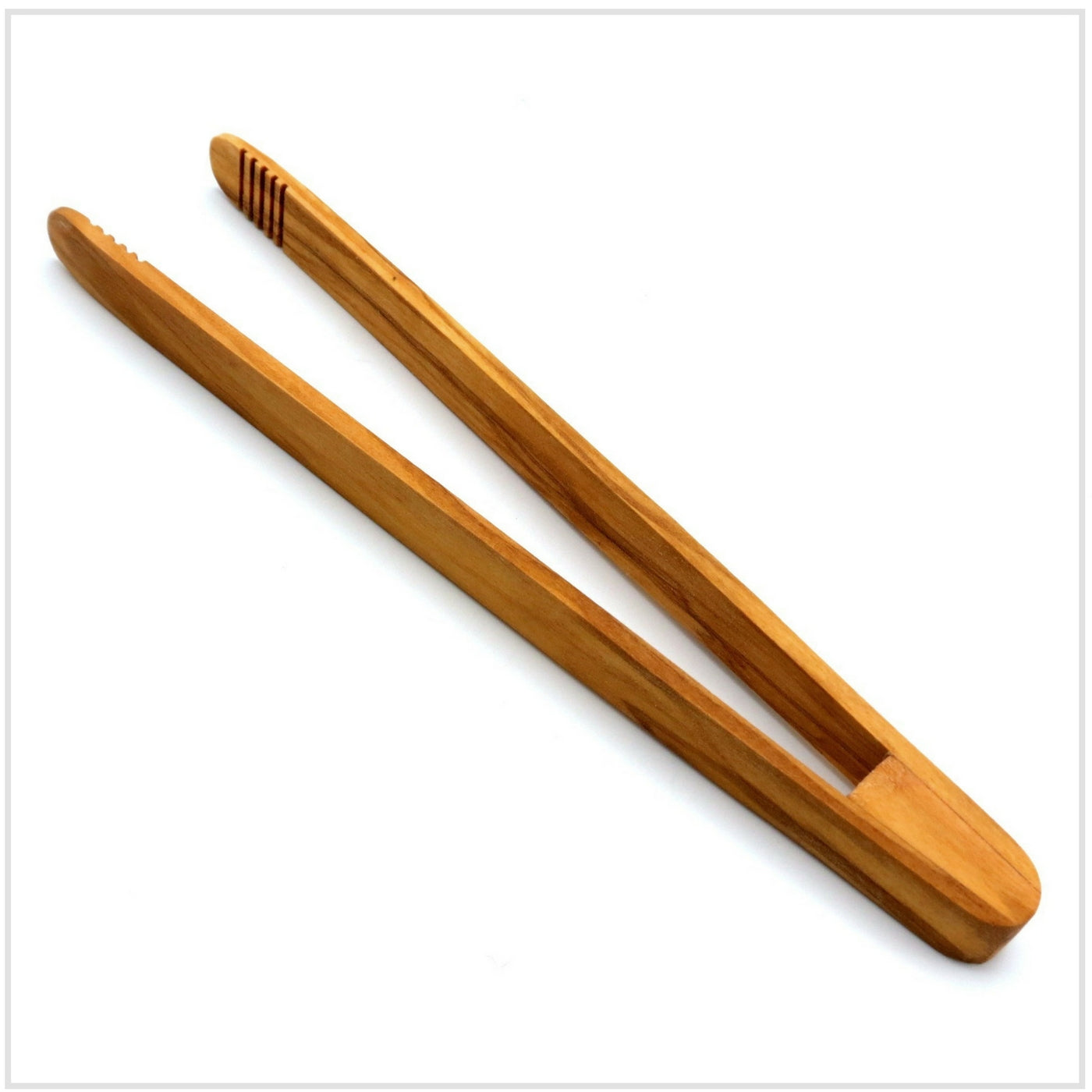 Berard Olivewood Toast Tongs with Magnet