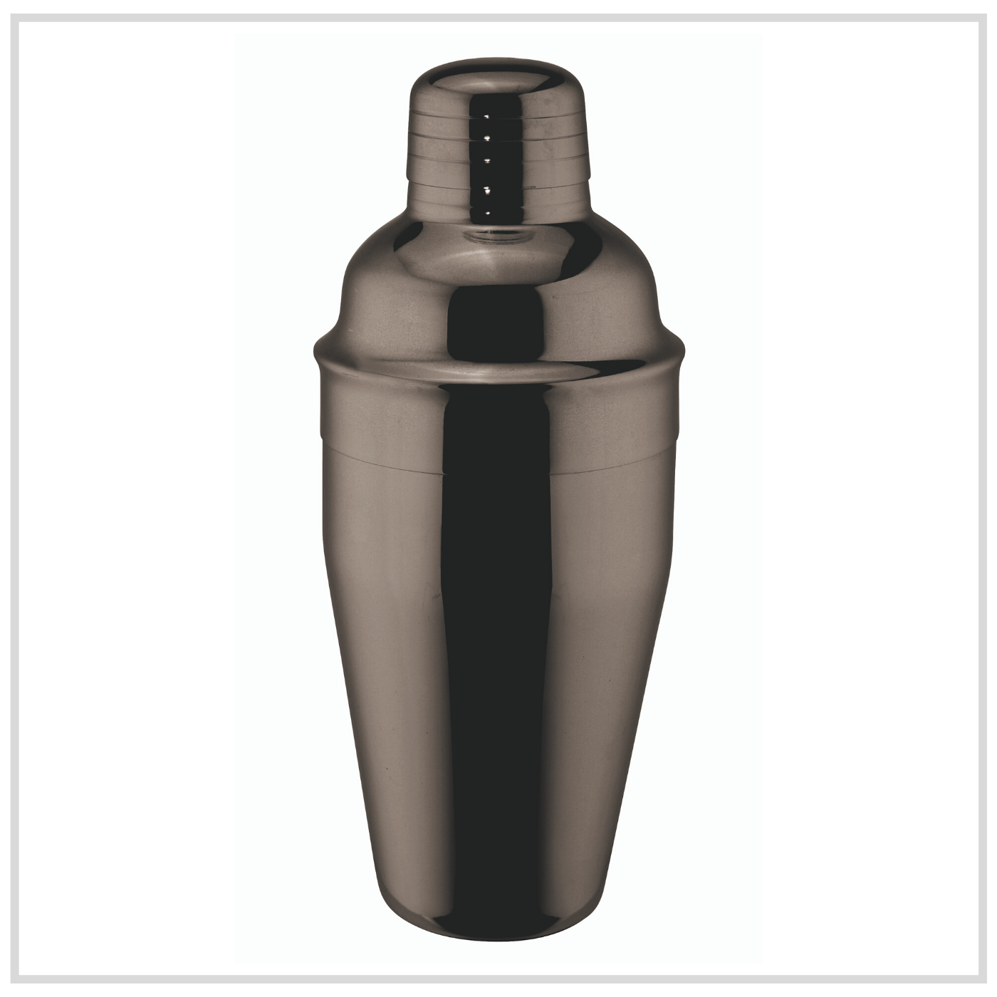 Ilsa Stainless Steel Cocktail Shaker - Black - 500ml