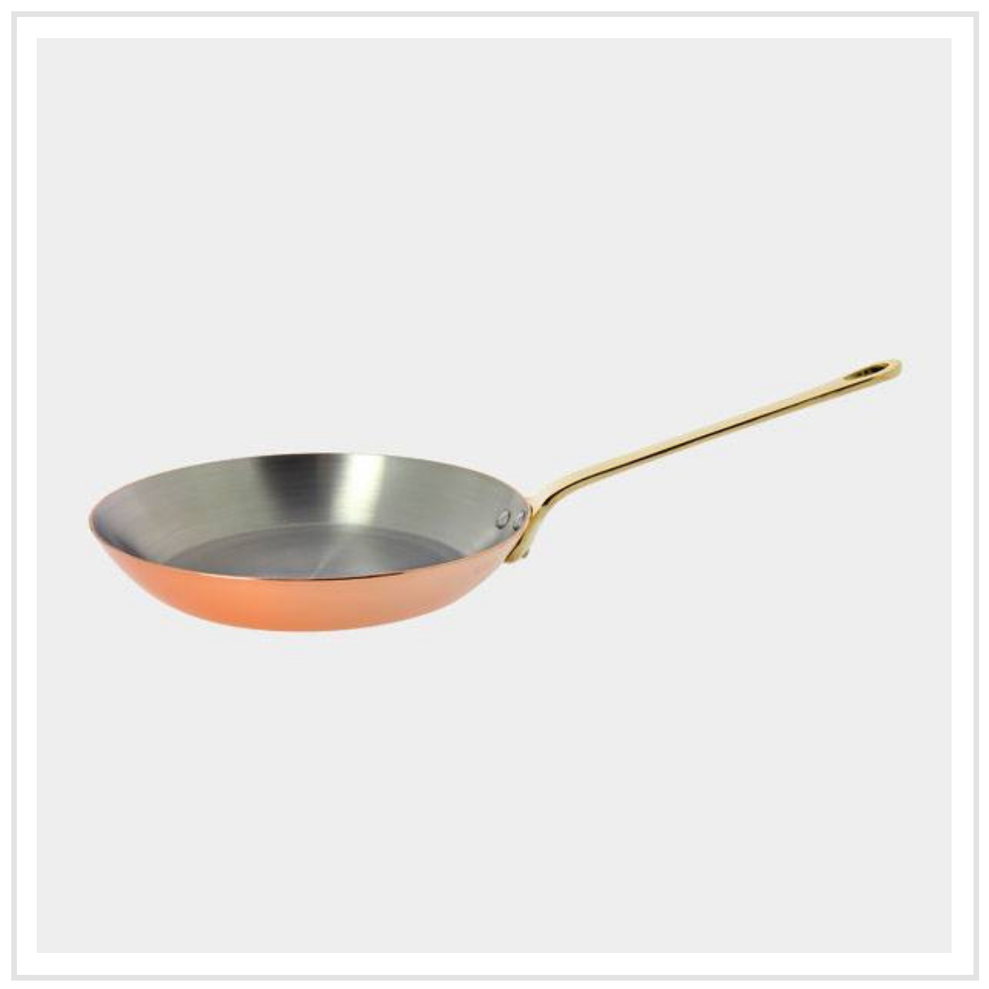 De Buyer Copper Frying Pan with Bronze Handle - 24cm