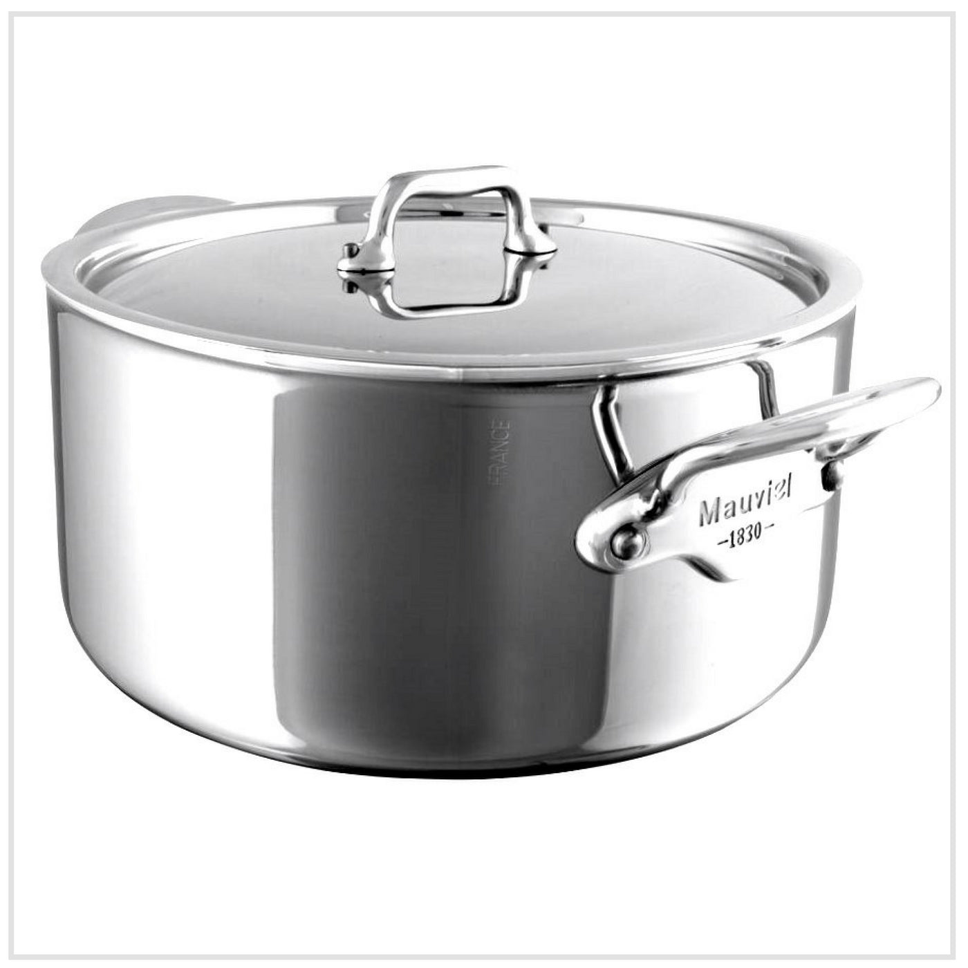 Mauviel M'Cook 5 Ply Stainless Steel Casserole with Lid - 28cm