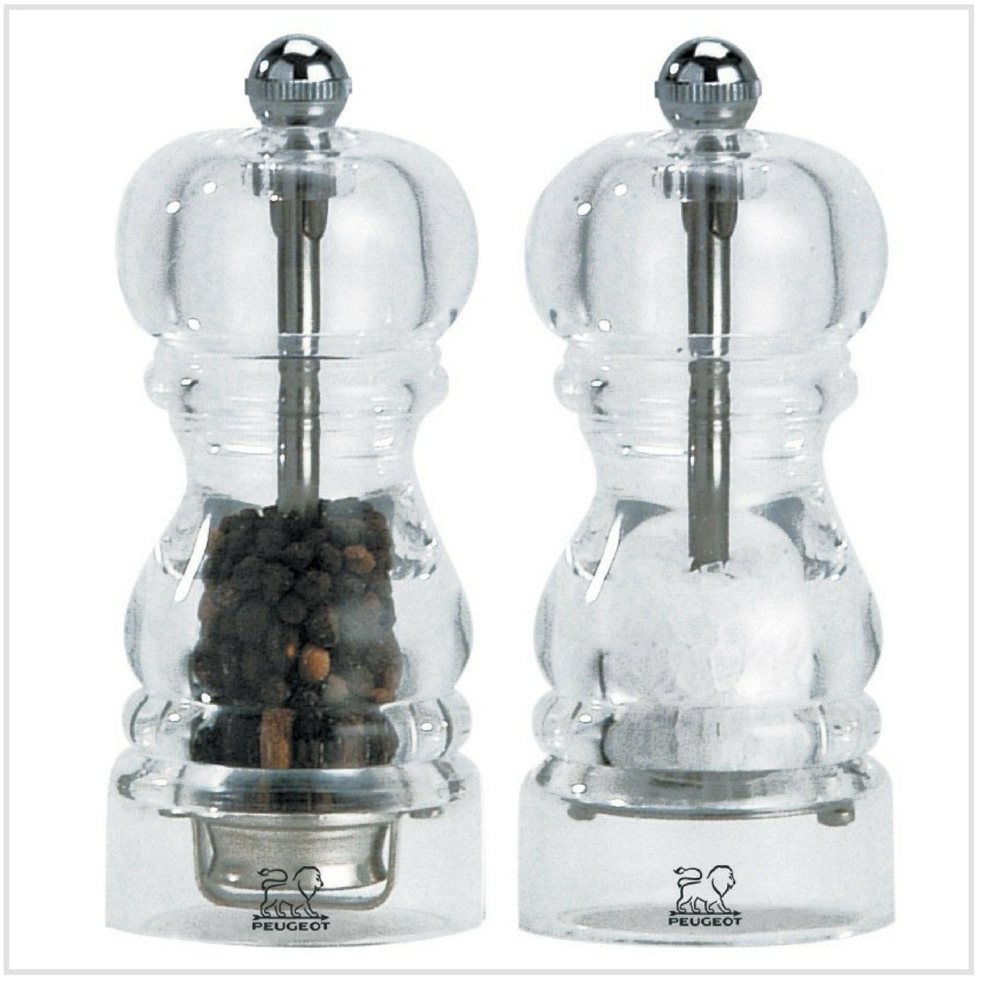 Salt&Pepper Mill Set Acrylic 12cm
