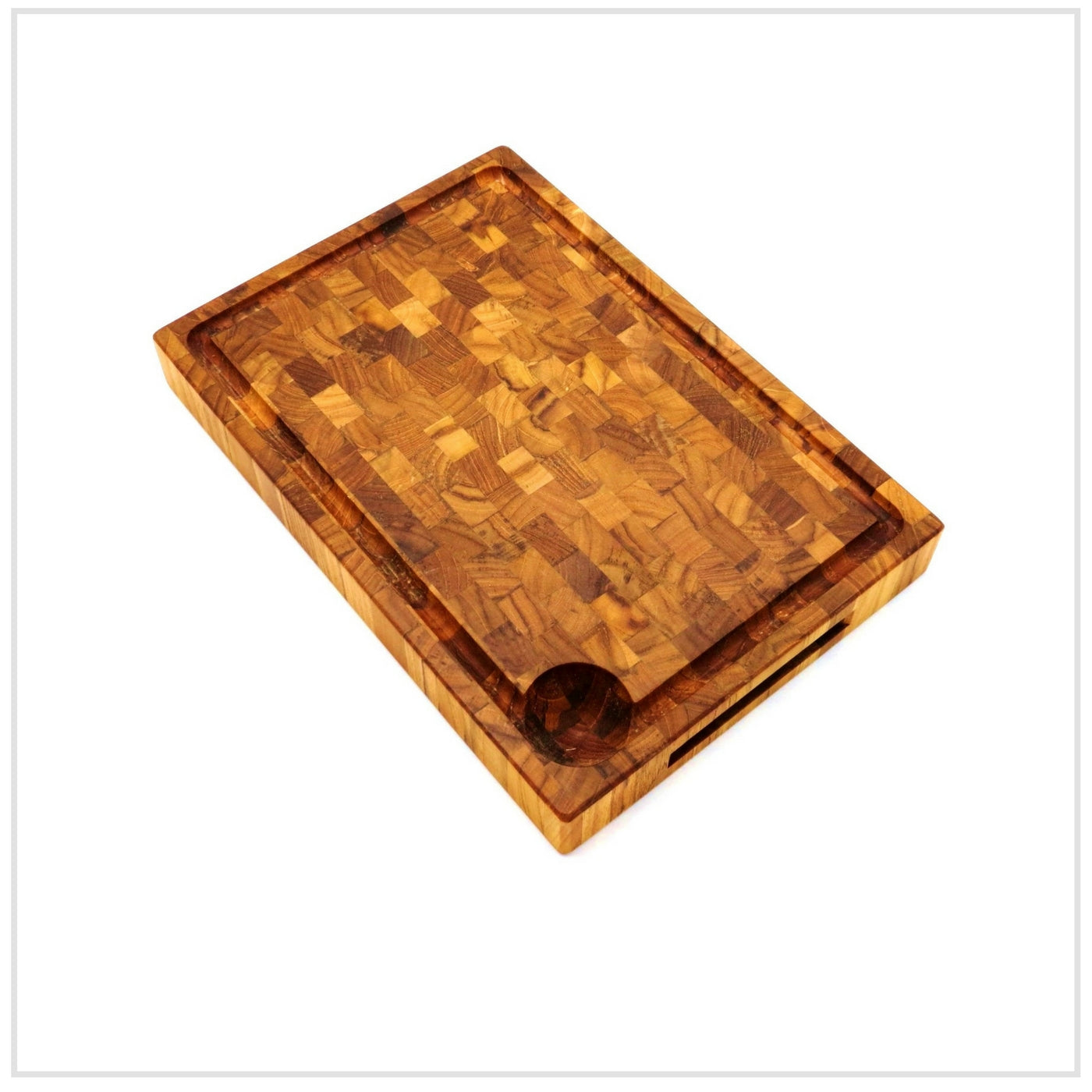 Cutting Board, Endwood in Teak, Oil Finish, 24x35cm