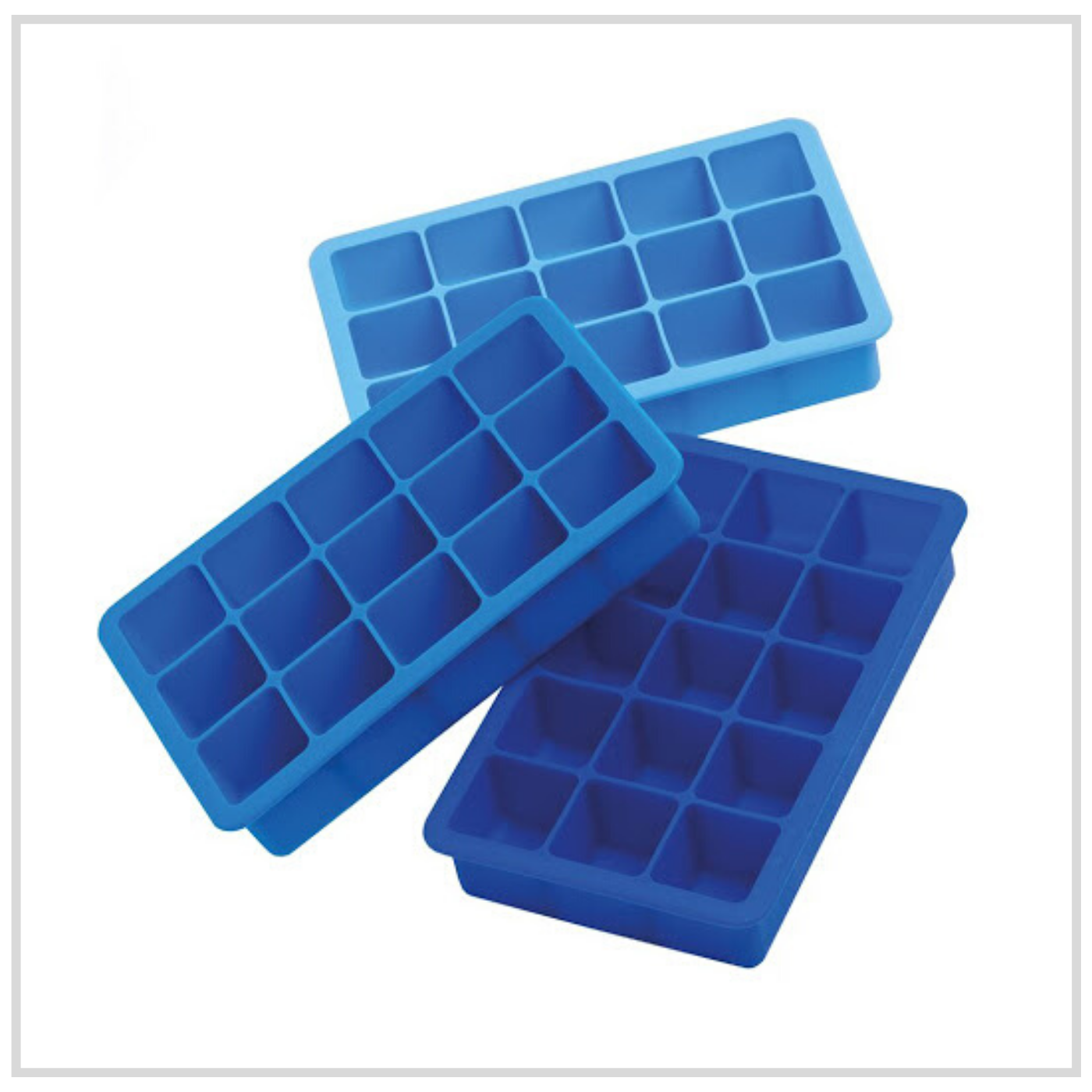 Epicurean Triple Pack Ice Cube Tray - 3 Shades