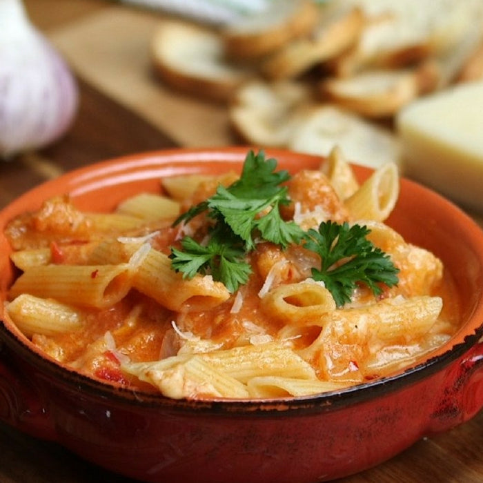 Penne with Ginger and Tomato