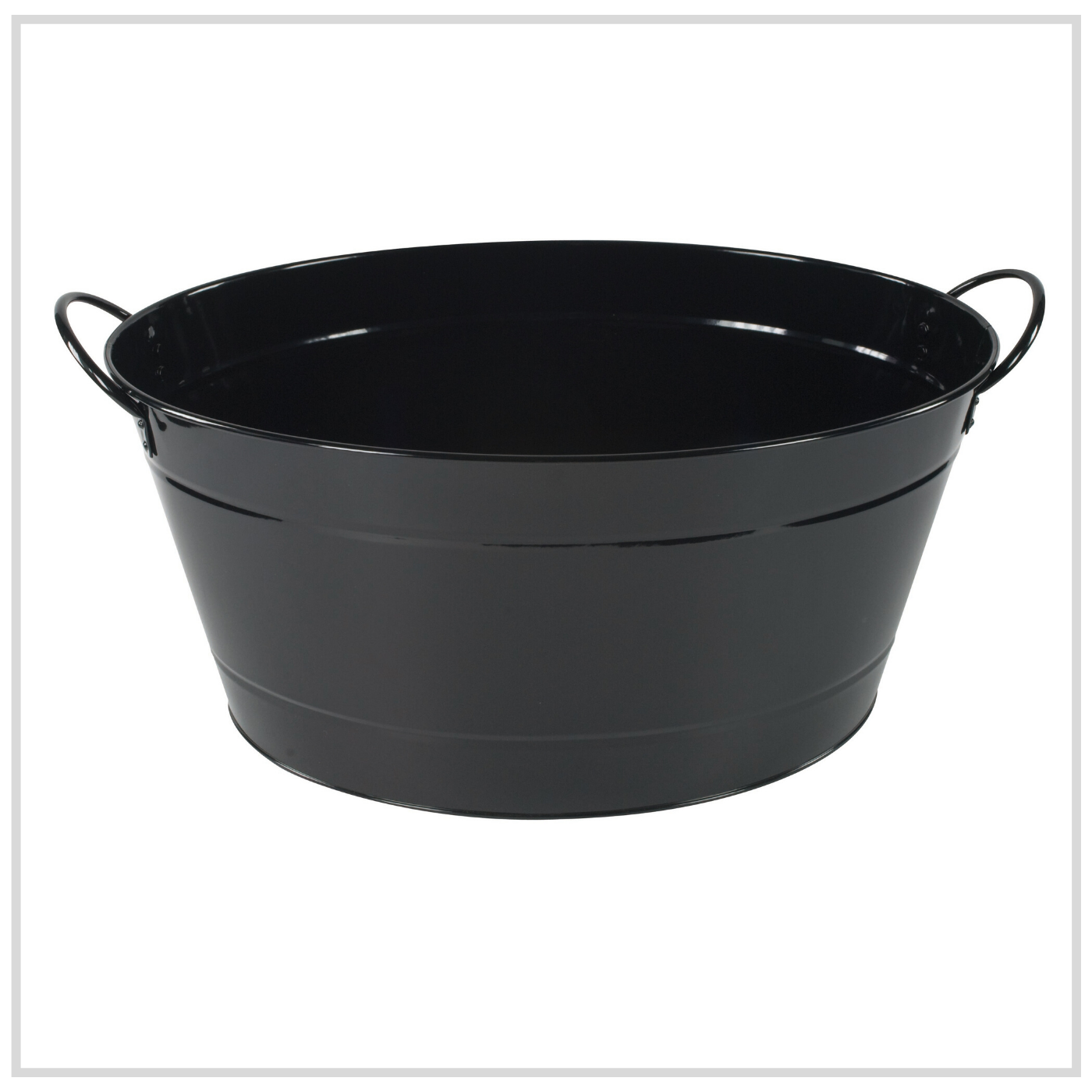 Ilsa Steel Party Tub for Drinks - Black