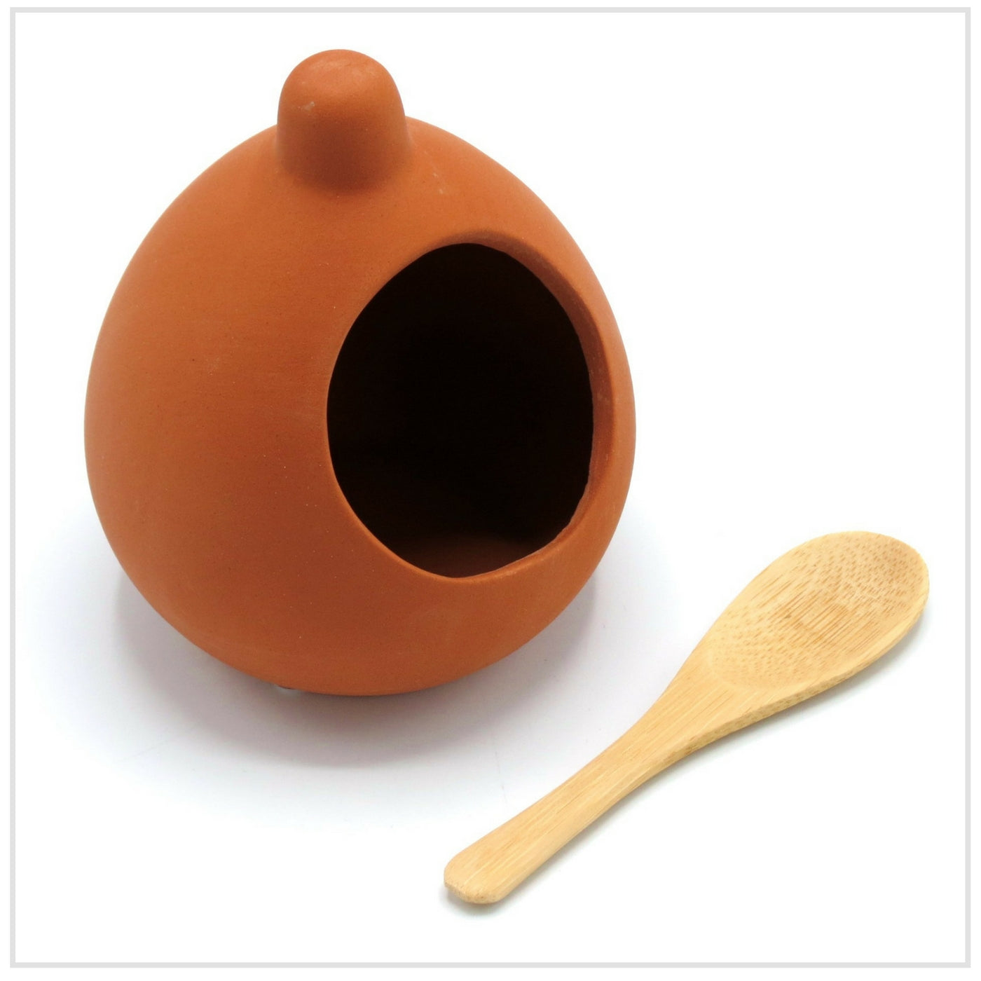 Dexam Salt Cellar Terracotta with Spoon