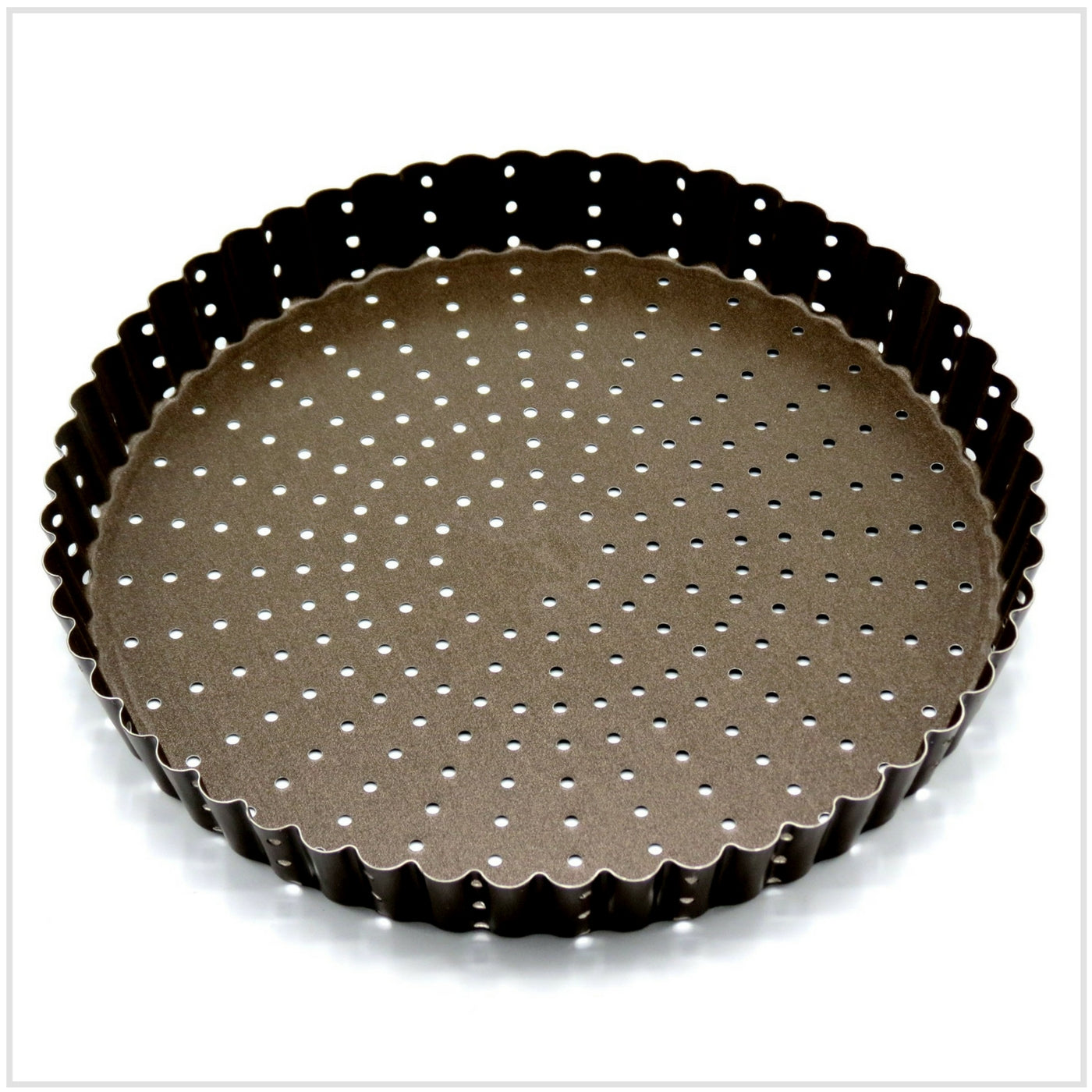 Round Fluted Perforated Tart/Quiche Pan 22cm