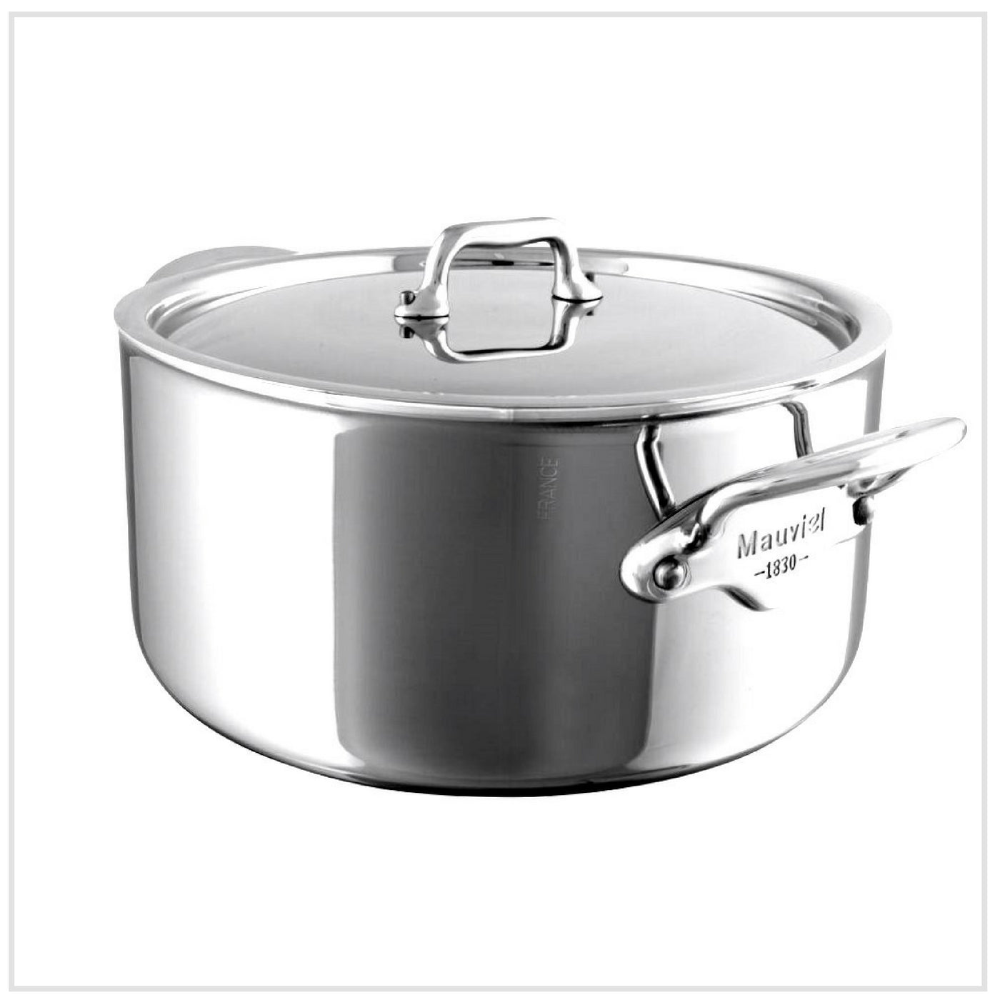 Mauviel M'Cook 5 Ply Stainless Steel Casserole with Lid - 24cm