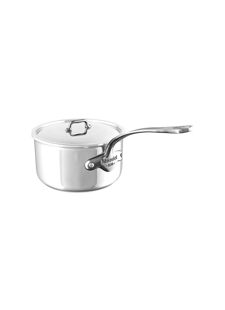 Mauviel M'Cook 5 Ply Stainless Steel Saucepan with Lid - 12cm