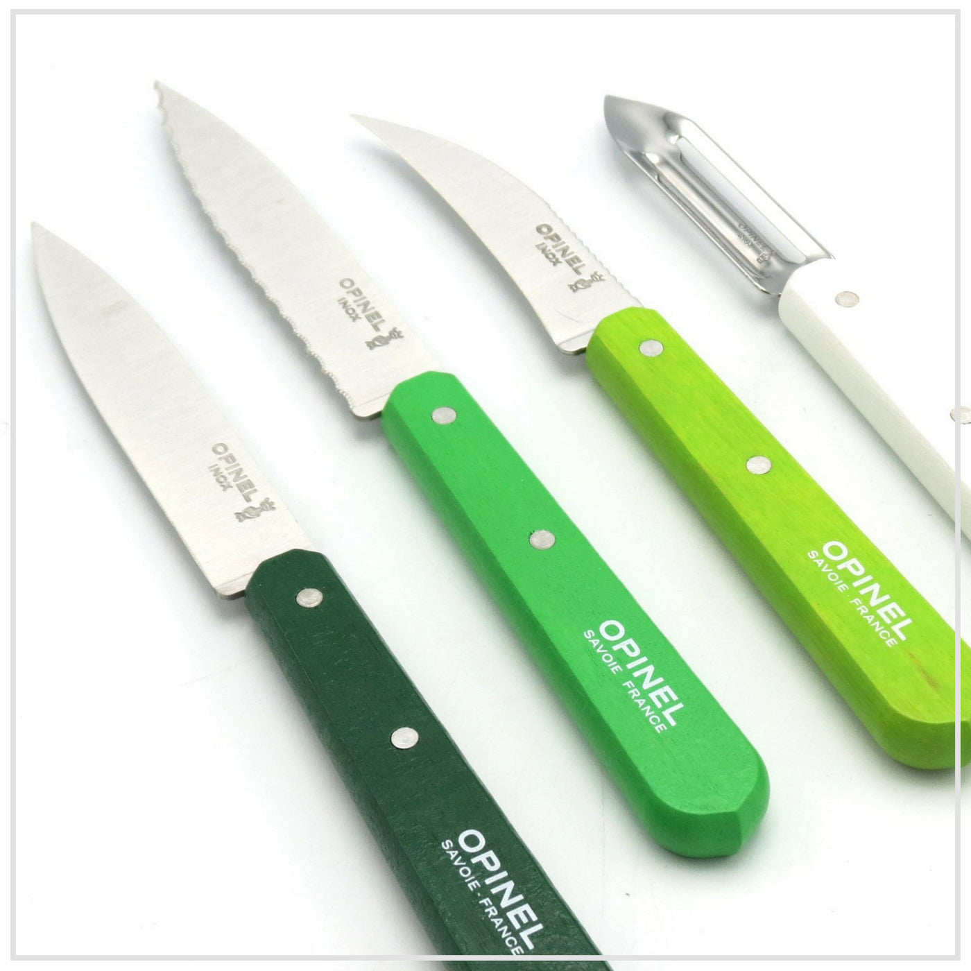 Essential Knife Set Green