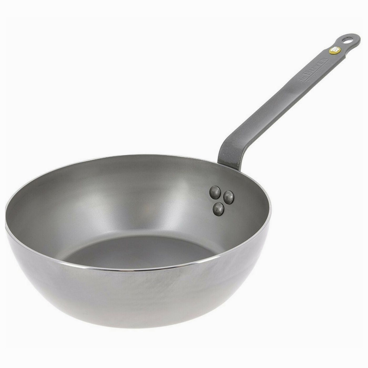 De Buyer Mineral B Iron Curved Saute Pan - 24cm