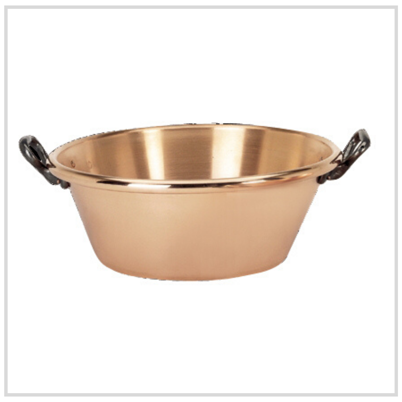 De Buyer Copper Preserving Pan with Cast Iron Handles 9Litres - 38cm